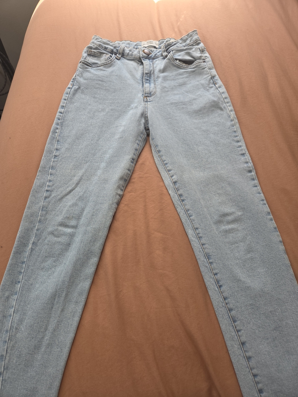 Cotton On Light Blue High-Rise Straight Jeans